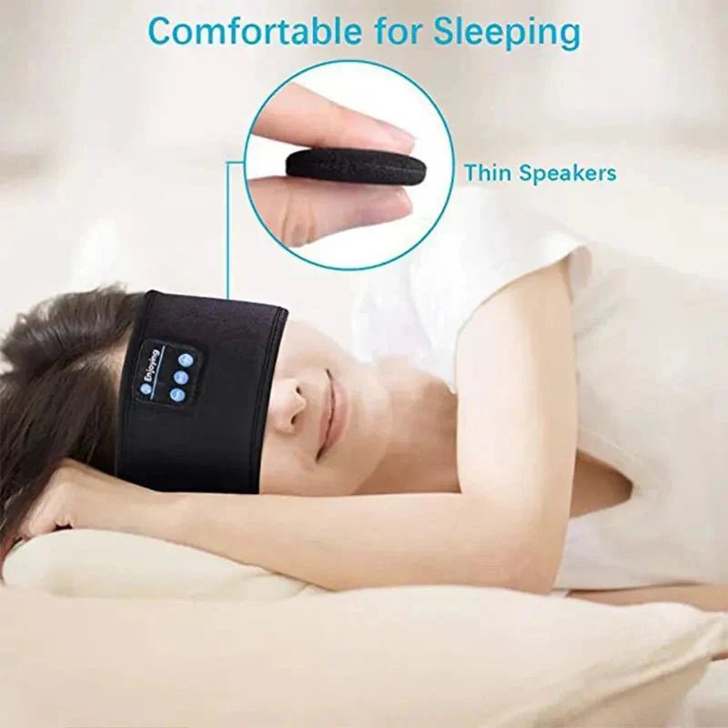 Bluetooth Sleep Headband – Wireless Headphones, Built-In Speakers, Comfortable Fabric, 10-Hour Battery Life - Finanzasymercado