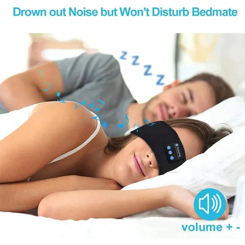 Bluetooth Sleep Headband – Wireless Headphones, Built-In Speakers, Comfortable Fabric, 10-Hour Battery Life - Finanzasymercado