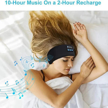 Bluetooth Sleep Headband – Wireless Headphones, Built-In Speakers, Comfortable Fabric, 10-Hour Battery Life - Finanzasymercado