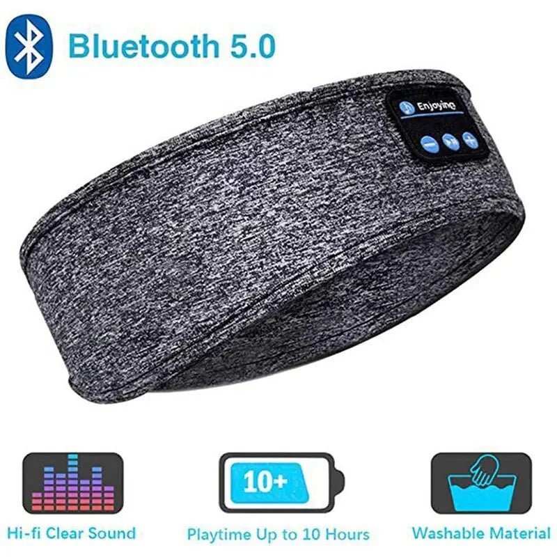 Bluetooth Sleep Headband – Wireless Headphones, Built-In Speakers, Comfortable Fabric, 10-Hour Battery Life - Finanzasymercado