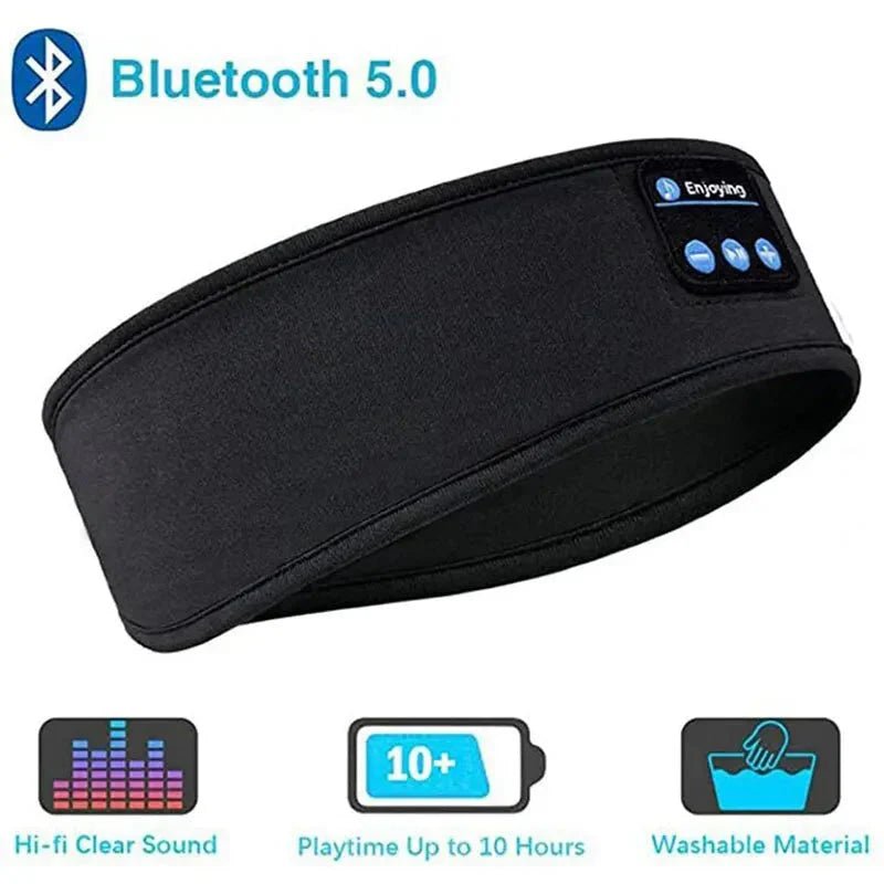 Bluetooth Sleep Headband – Wireless Headphones, Built-In Speakers, Comfortable Fabric, 10-Hour Battery Life - Finanzasymercado