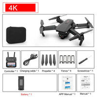 E88 Pro Foldable Quadcopter Drone - WIFI FPV, HD 4K Camera, Altitude Hold - Finanzasymercado