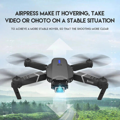 E88 Pro Foldable Quadcopter Drone - WIFI FPV, HD 4K Camera, Altitude Hold - Finanzasymercado