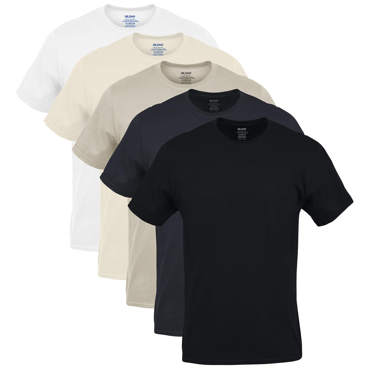 Gildan Men's Crew T-Shirts, Multipack, Style G1100 - Finanzasymercado