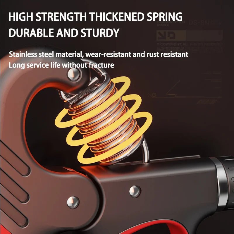 Grip Strength Trainer – Adjustable Resistance Hand Grip Strengthenerwith Auto Electronic Counter | Forearm & Finger Exerciser for Athletes, Musicians, Injury Recovery - Finanzasymercado