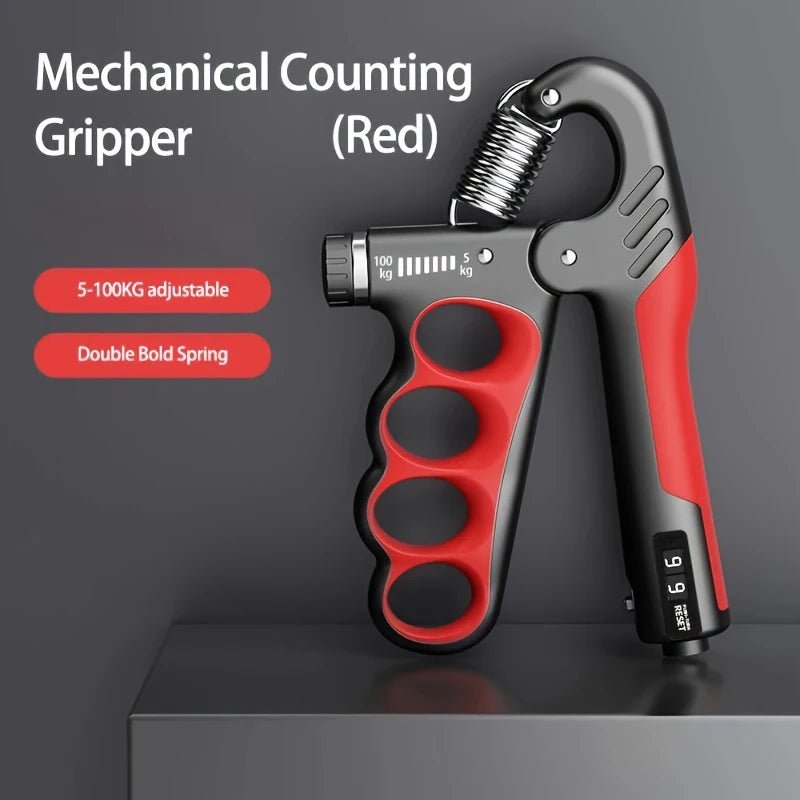 Grip Strength Trainer – Adjustable Resistance Hand Grip Strengthenerwith Auto Electronic Counter | Forearm & Finger Exerciser for Athletes, Musicians, Injury Recovery - Finanzasymercado