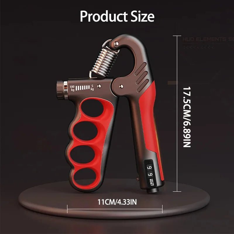 Grip Strength Trainer – Adjustable Resistance Hand Grip Strengthenerwith Auto Electronic Counter | Forearm & Finger Exerciser for Athletes, Musicians, Injury Recovery - Finanzasymercado