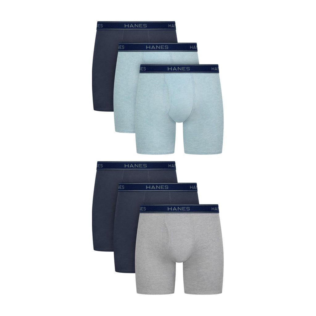 Hanes mens Underwear Boxer Briefs Pack, Cool & Breathable Cotton Moisture-wicking Underwear for Men, No Ride Up - Finanzasymercado