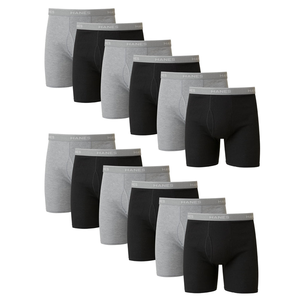 Hanes mens Underwear Boxer Briefs Pack, Cool & Breathable Cotton Moisture-wicking Underwear for Men, No Ride Up - Finanzasymercado