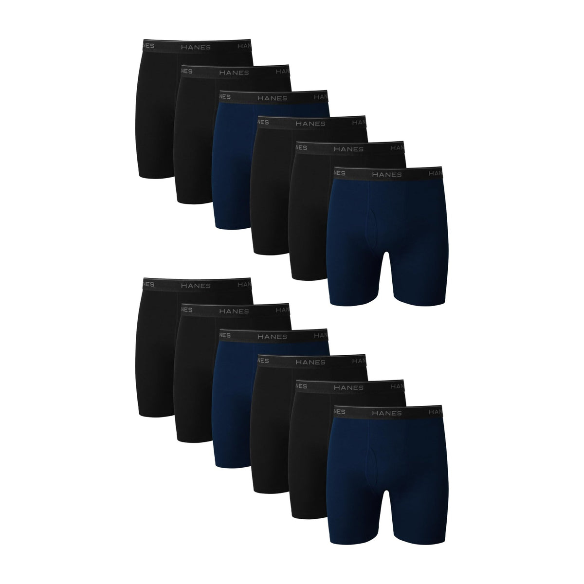 Hanes mens Underwear Boxer Briefs Pack, Cool & Breathable Cotton Moisture-wicking Underwear for Men, No Ride Up - Finanzasymercado
