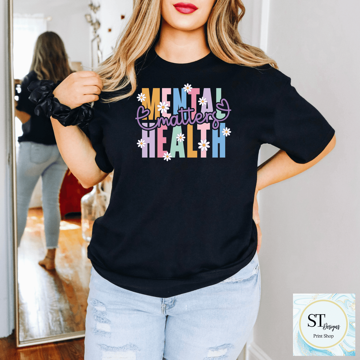 Mental Health Matters Daisy Graphic Tee - Finanzasymercado