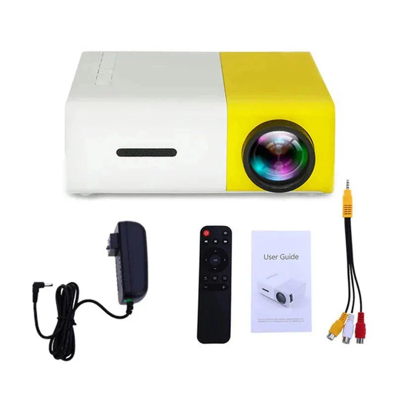 Mini Projector – 1080P Full HD Support, Portable LED Projector, 4K Video Playback, Multiple Connectivity Options - Finanzasymercado