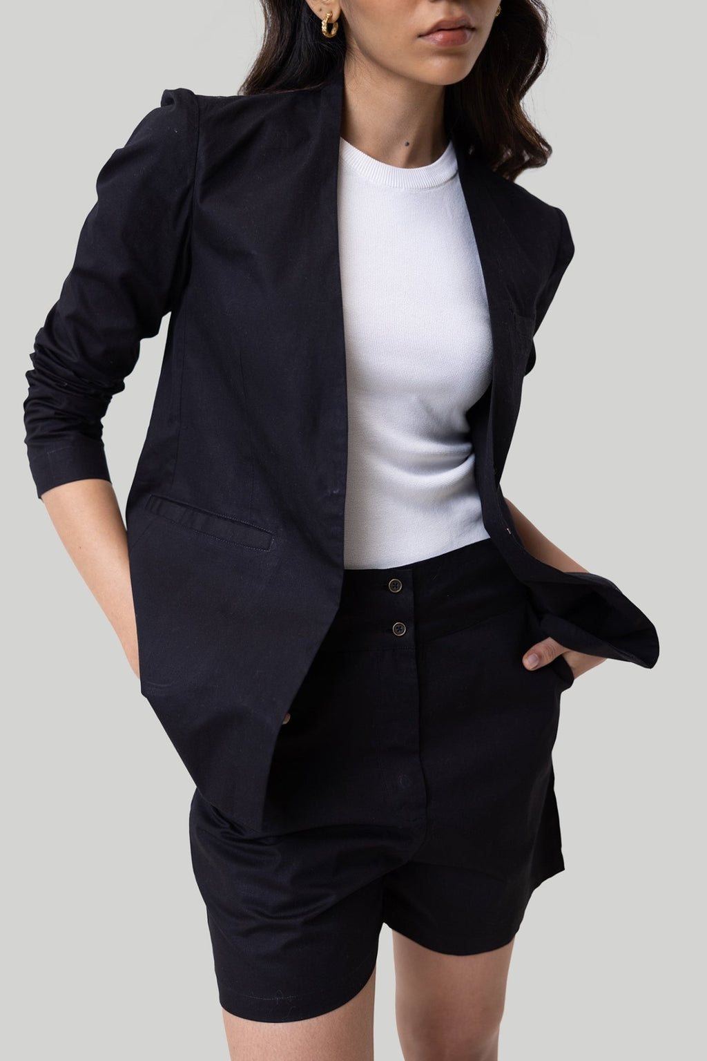Summer Heat Blazer in Black - Finanzasymercado